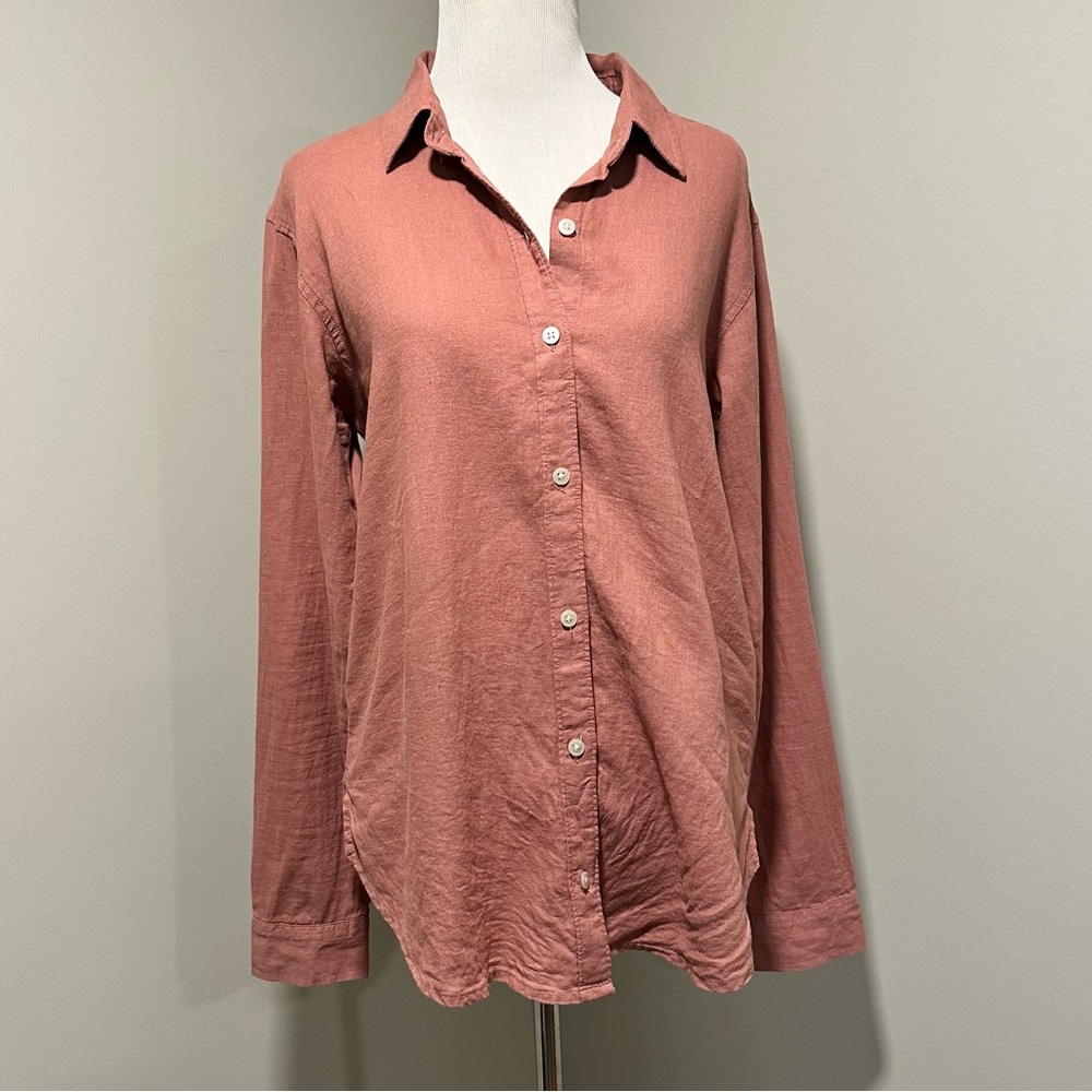 Abercrombie & Fitch Linen Blend Button Down Shirt